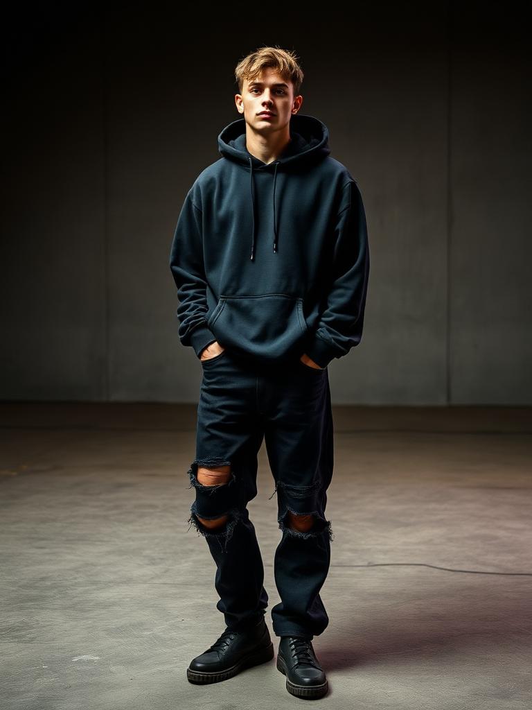 Distressed Baggy Denim